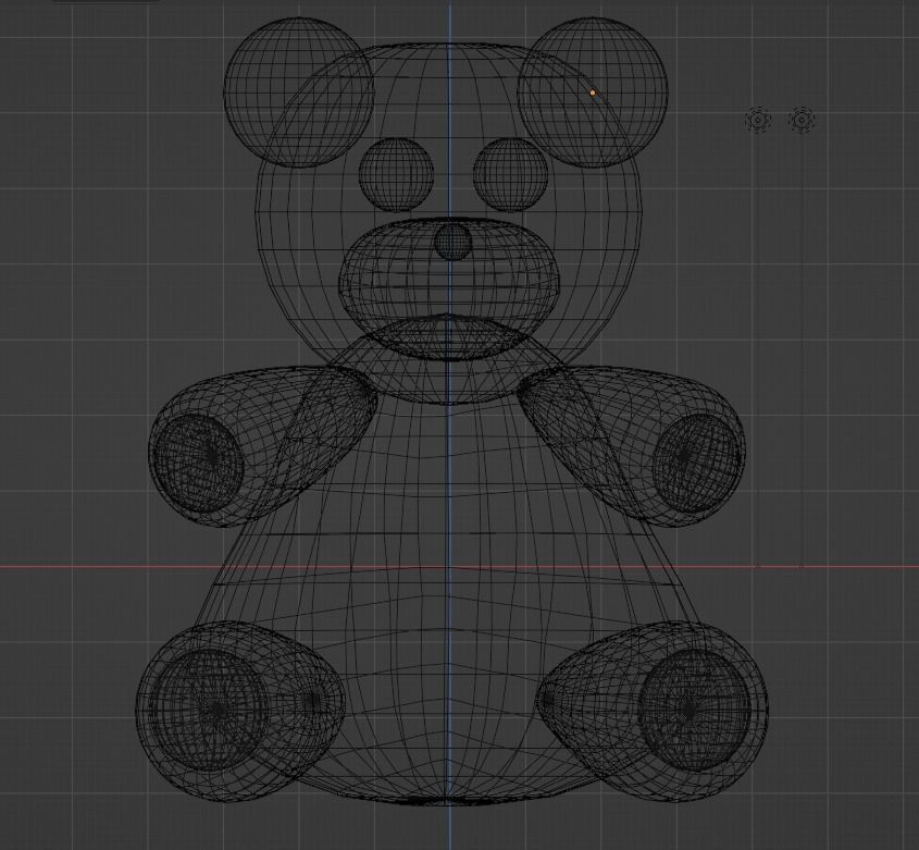 Brown and cute Teddy Bear - Model 3d 3D model_8