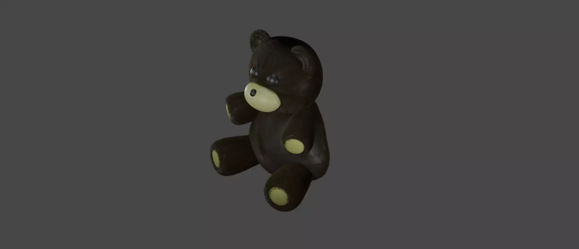 Brown and cute Teddy Bear - Model 3d 3D model_0