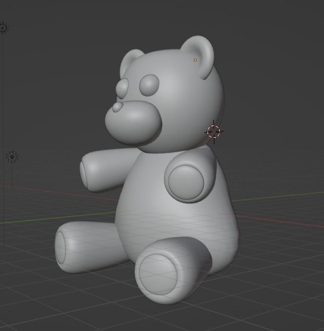 Brown and cute Teddy Bear - Model 3d 3D model_6