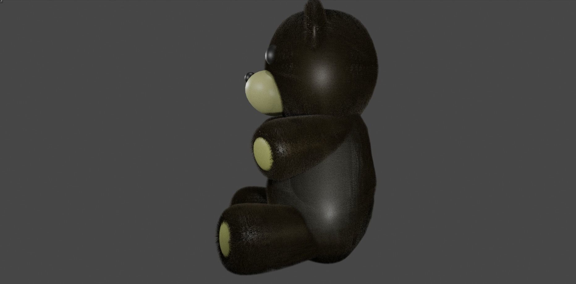 Brown and cute Teddy Bear - Model 3d 3D model_3