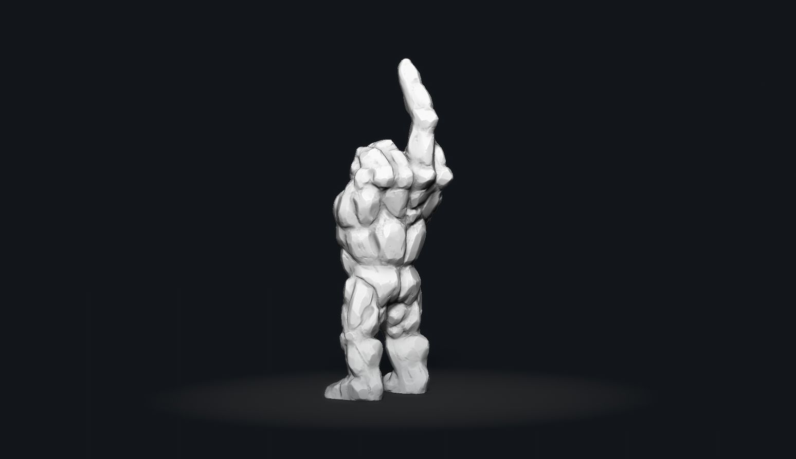 FU Golem 3D print model_3