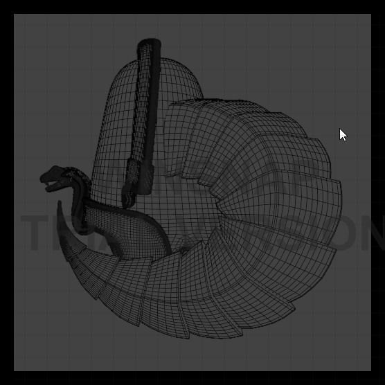 Pharaoh Hat 04 - SciFi Character Design Low-poly 3D model Low-poly 3D model_6