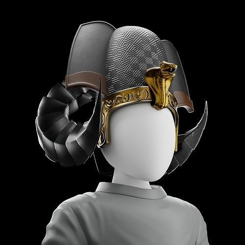 Pharaoh Hat 04 - SciFi Character Design Low-poly 3D model Low-poly 3D model