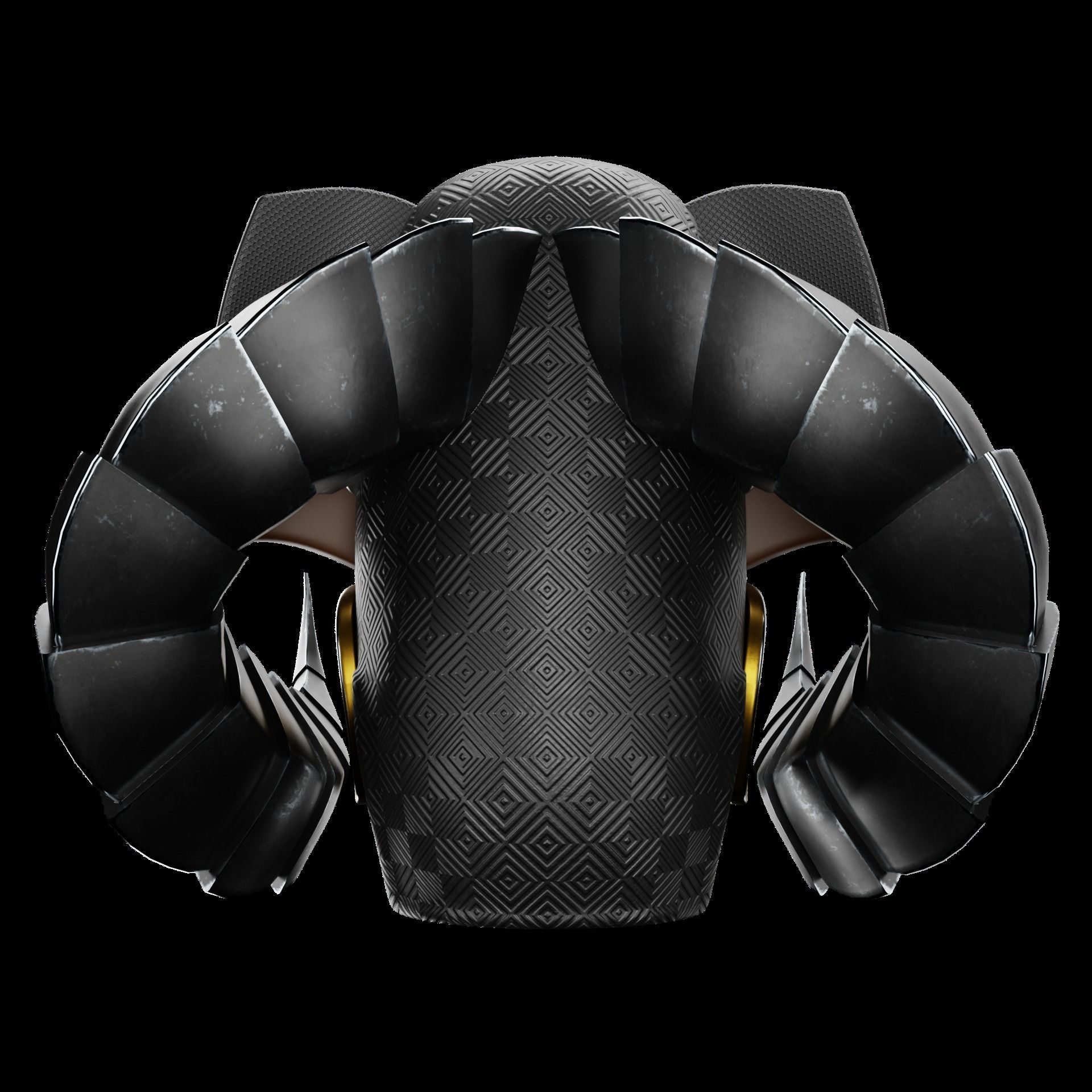 Pharaoh Hat 04 - SciFi Character Design Low-poly 3D model Low-poly 3D model_3