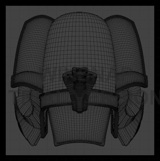 Pharaoh Hat 04 - SciFi Character Design Low-poly 3D model Low-poly 3D model_4