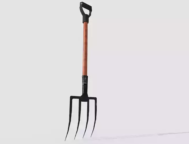 Realistic Pitchfork - Farm tools collection - Ar-Vr ready PBR Low-poly 3D model
