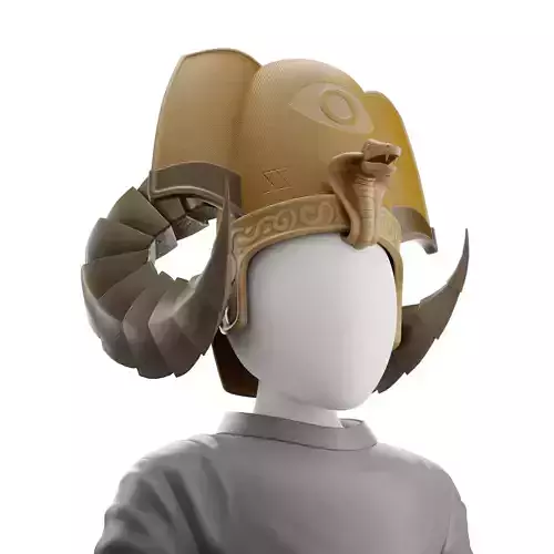 Pharaoh Hat 06 - SciFi Character Design Low-poly 3D model