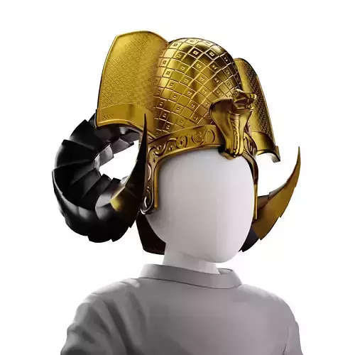 Pharaoh Hat 07 - SciFi Character Design Low-poly 3D model
