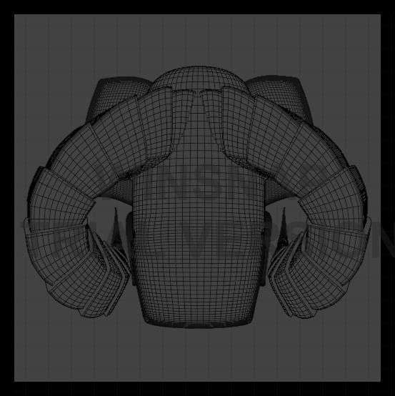 Pharaoh Hat 08 - SciFi Character Design Low-poly 3D model Low-poly 3D model_5