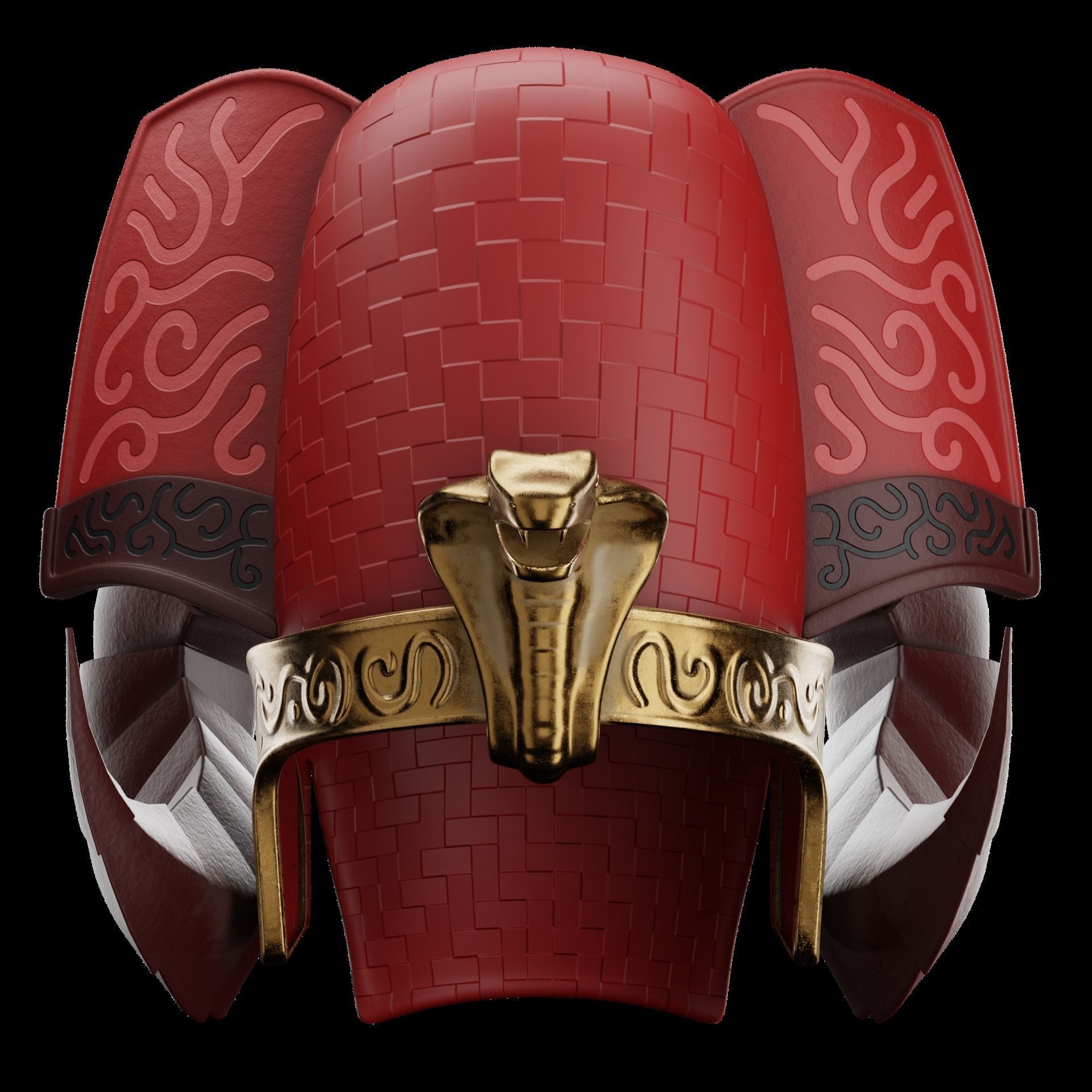 Pharaoh Hat 08 - SciFi Character Design Low-poly 3D model Low-poly 3D model_1
