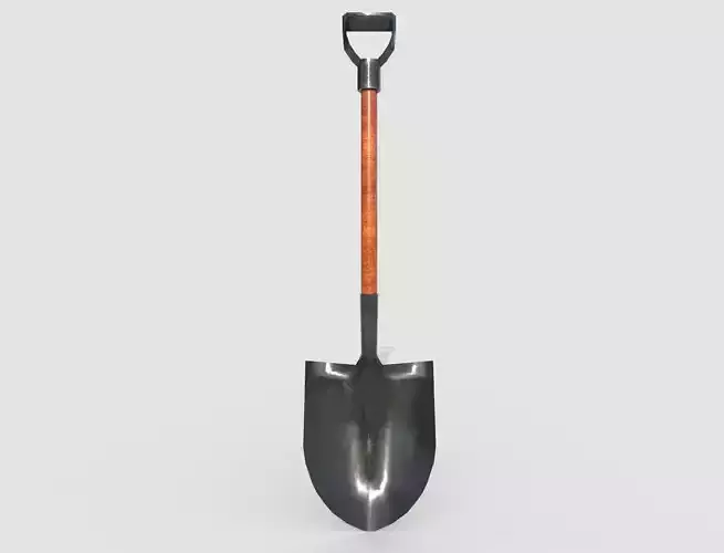 Realistic Shovel - Farm tools collection - Ar-Vr ready PBR Low-poly 3D model