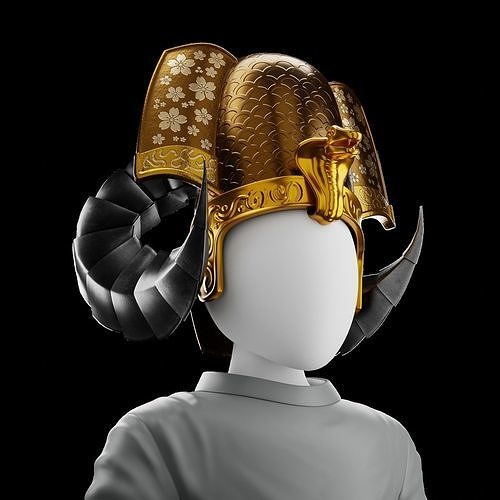 Pharaoh Hat 09 - SciFi Character Design Low-poly 3D model Low-poly 3D model
