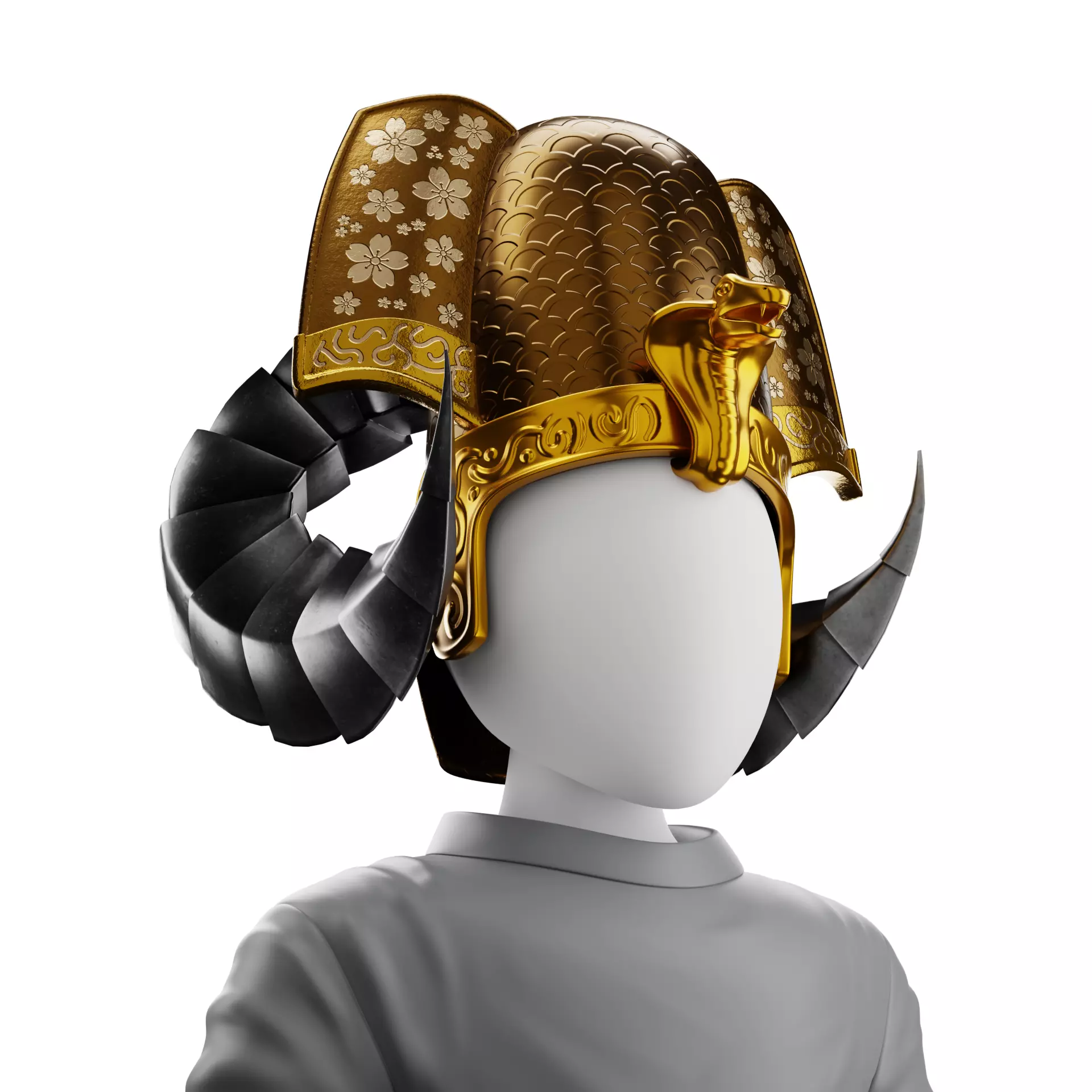 Pharaoh Hat 09 - SciFi Character Design Low-poly 3D model Low-poly 3D model