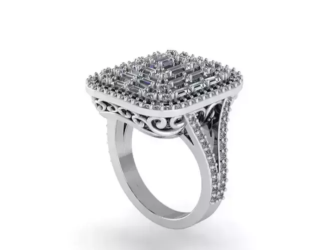 halo illusion seting ring 329