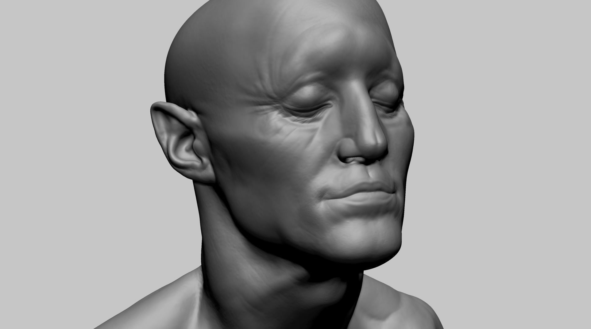 Creature Head L 3D model_9