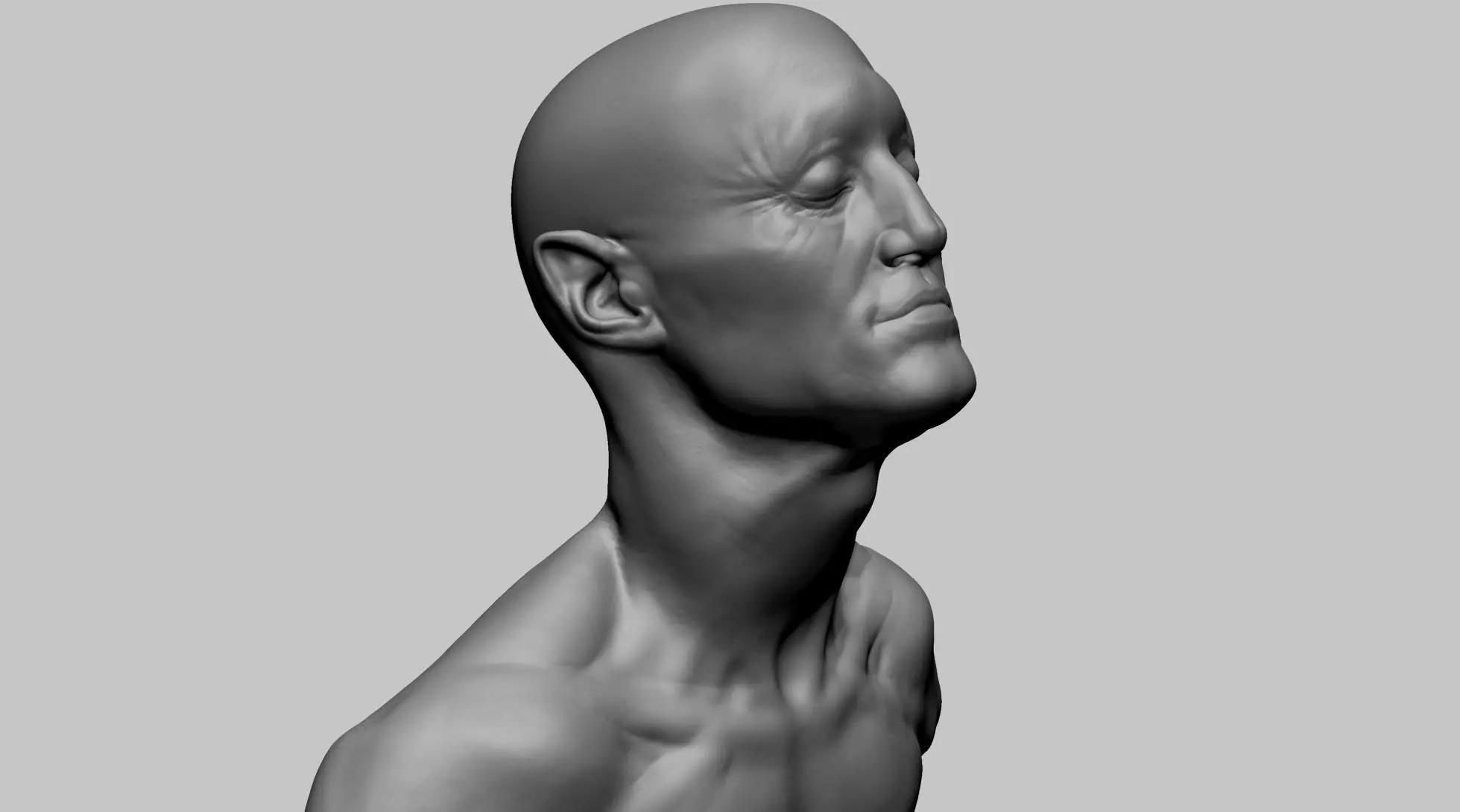 Creature Head L 3D model_0