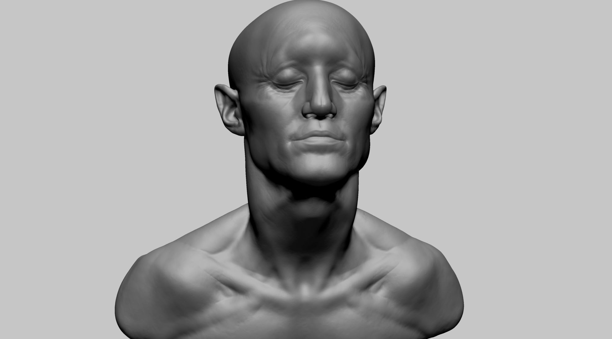 Creature Head L 3D model_1