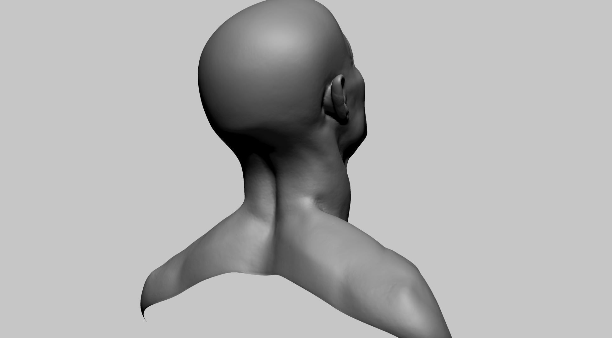 Creature Head L 3D model_6