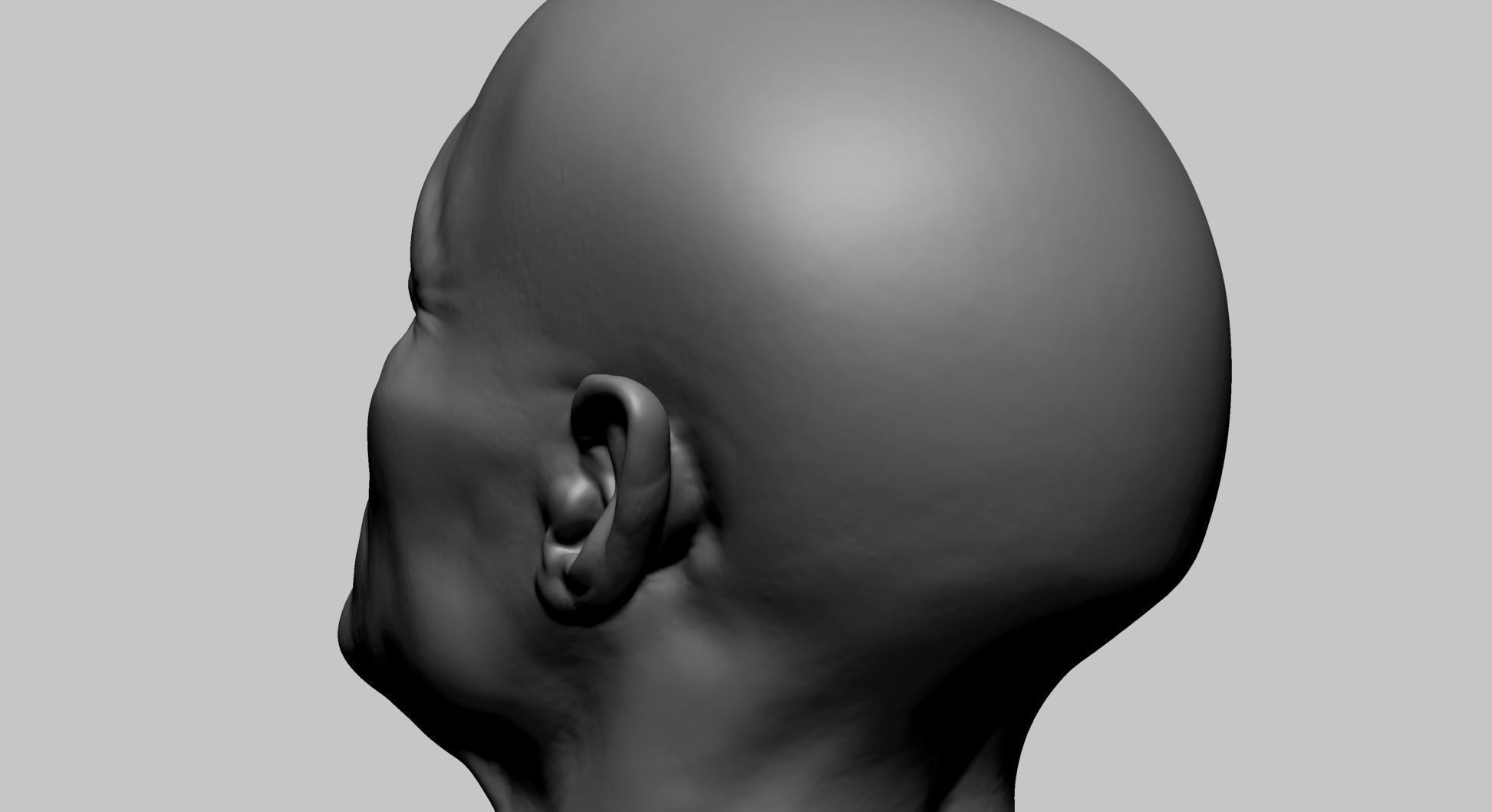 Creature Head L 3D model_11