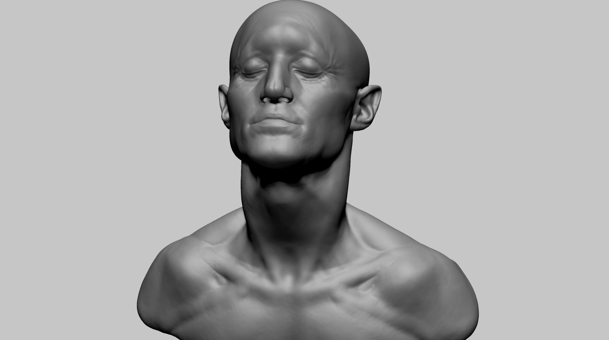 Creature Head L 3D model_2