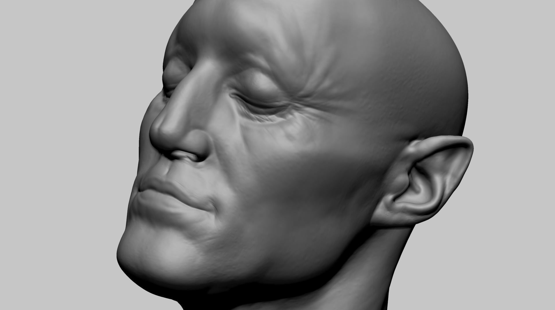 Creature Head L 3D model_10