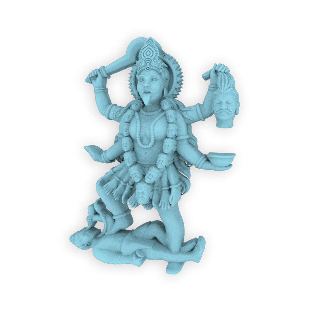 Mahakali Pendent 3D print model_3
