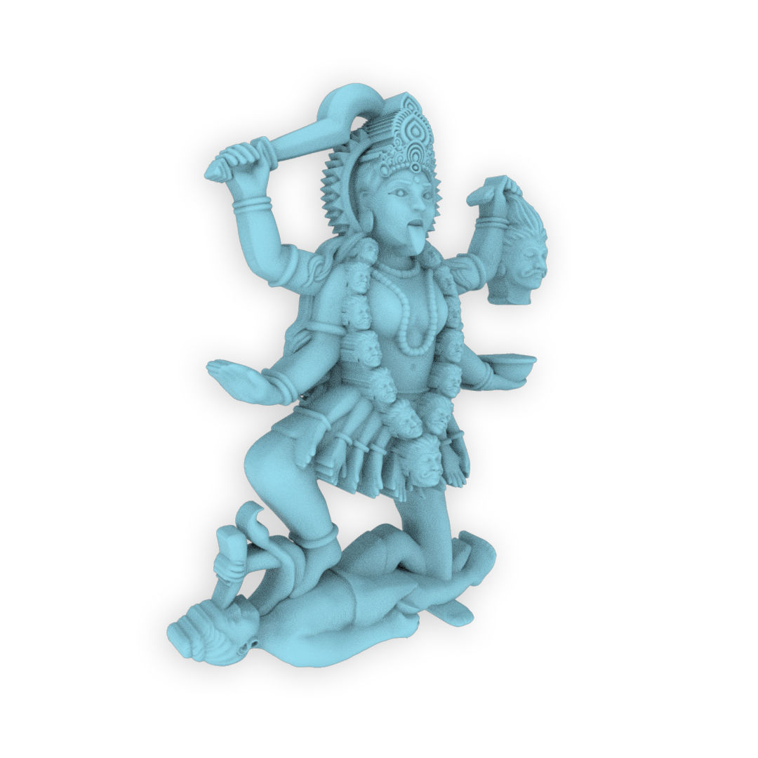 Mahakali Pendent 3D print model_2