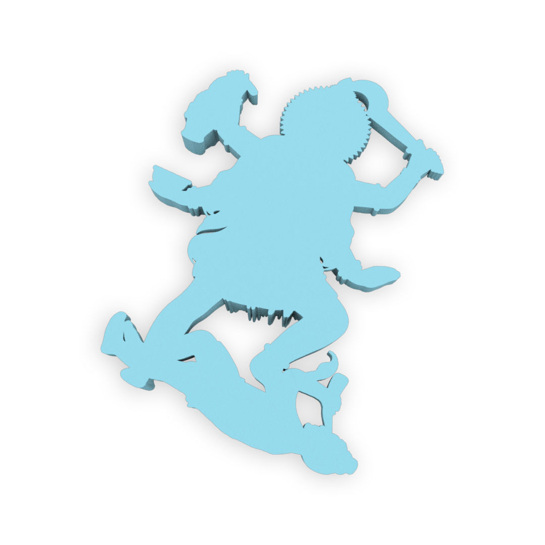 Mahakali Pendent 3D print model_4