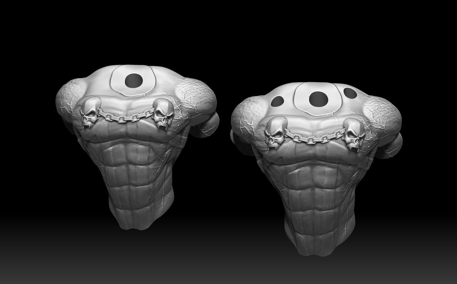 Spawn gothic statue 3D print model_8