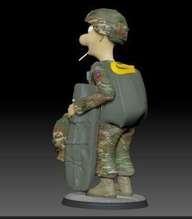 Paratrooper Private Murphy 3D print model_3