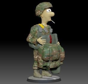 Paratrooper Private Murphy 3D print model_5