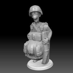 Paratrooper Private Murphy 3D print model_4