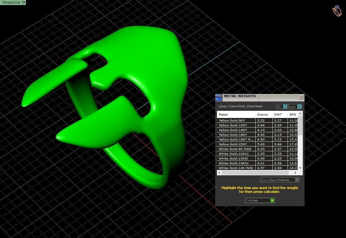 Sparta mask ring  3D print model_2