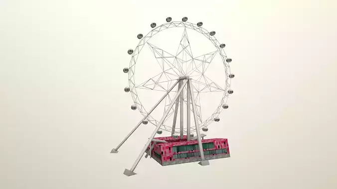 Melbourne Star Observation Wheel lowpoly