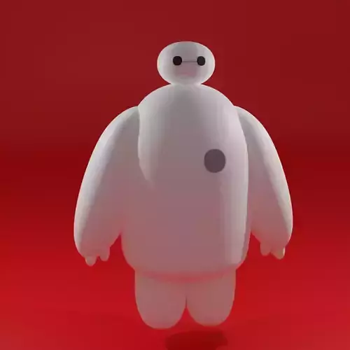 Baymax 3d model big hero Free 3D model