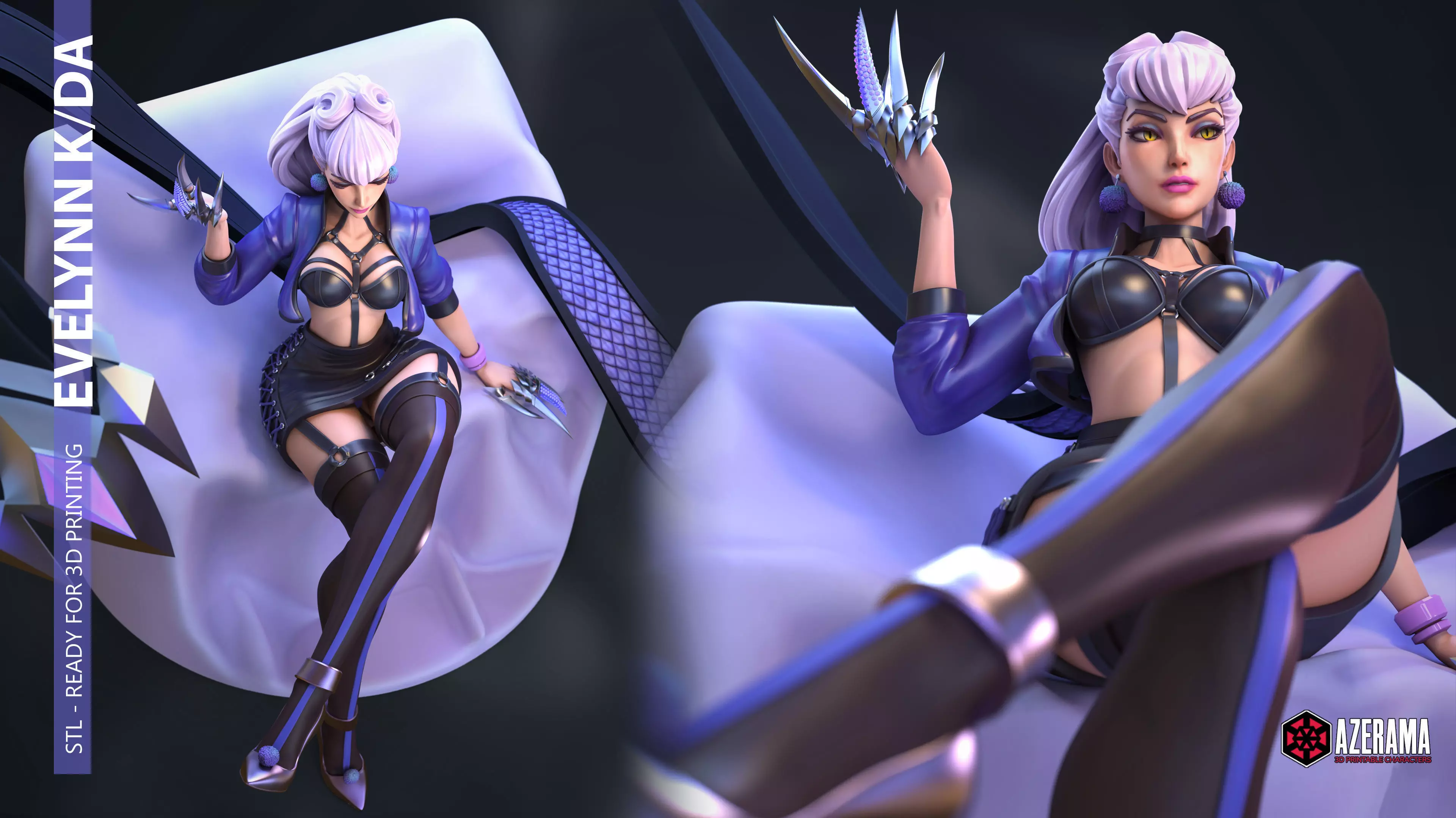 Evelynn KDA Ready for 3D Printing 3D print model_0