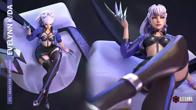 Evelynn KDA Ready for 3D Printing 3D print model