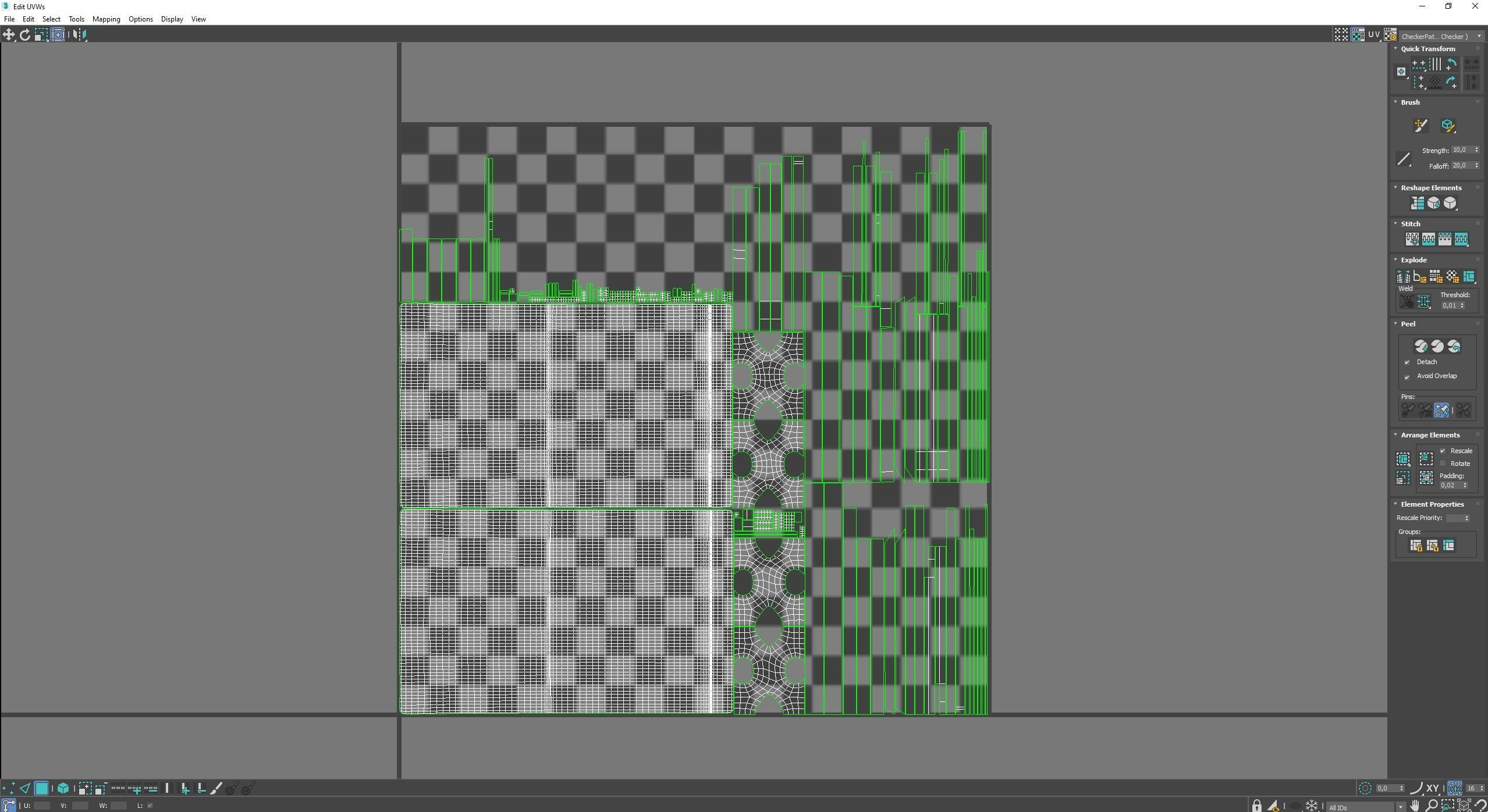 Market Stall Cotton Low-poly 3D model_6