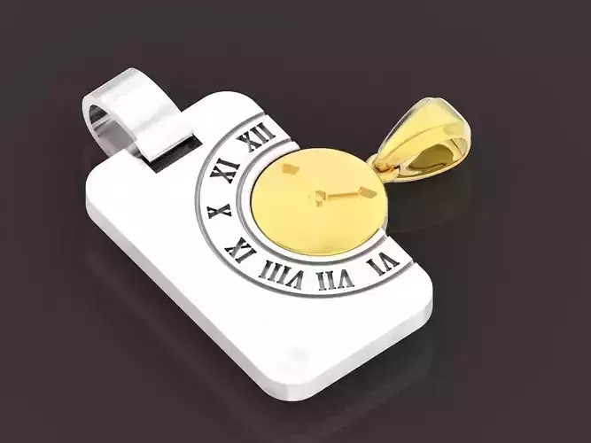 pendants couple watches without stones male and female 3D print model