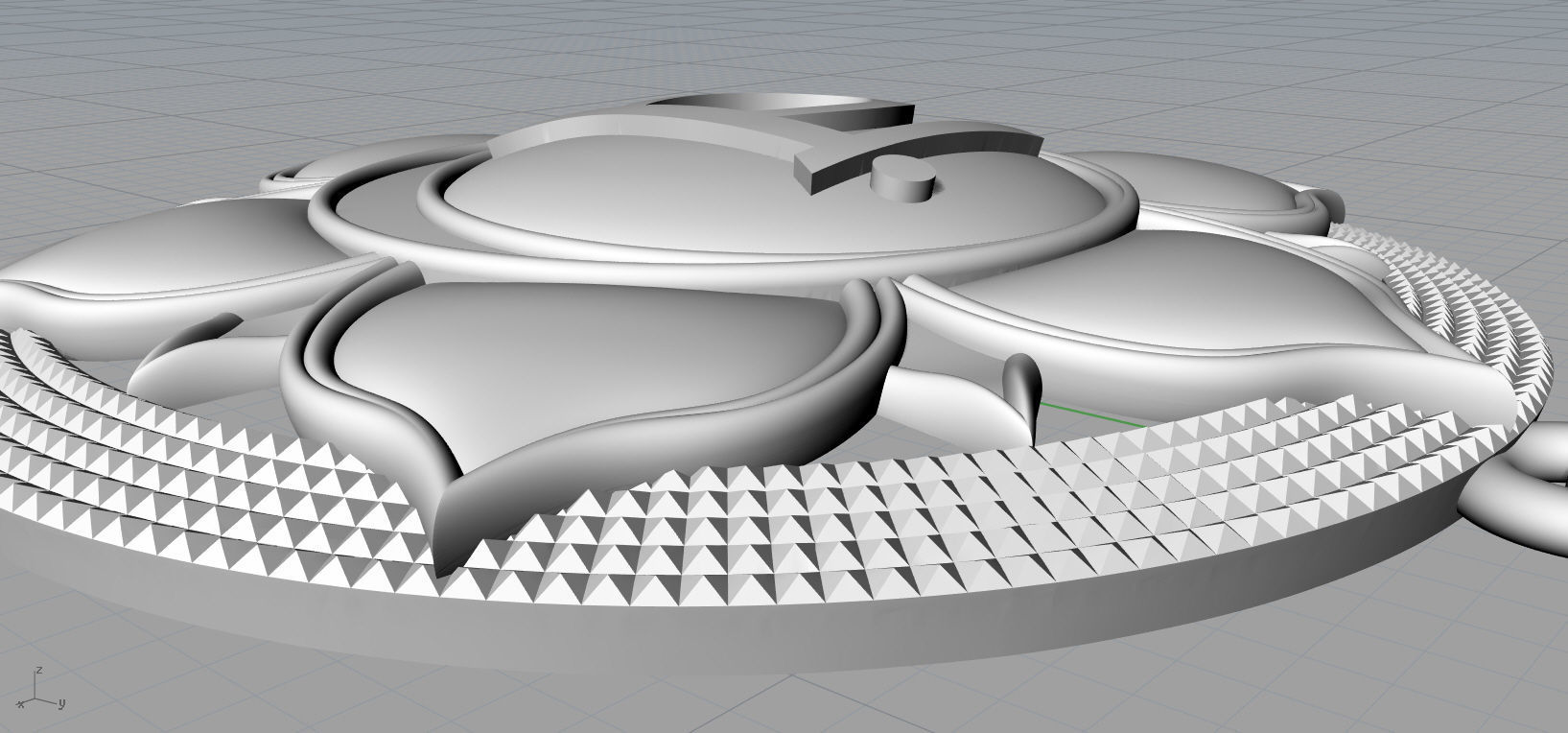 Swadhisthana chakras Pendant 3D model  3D print model_22