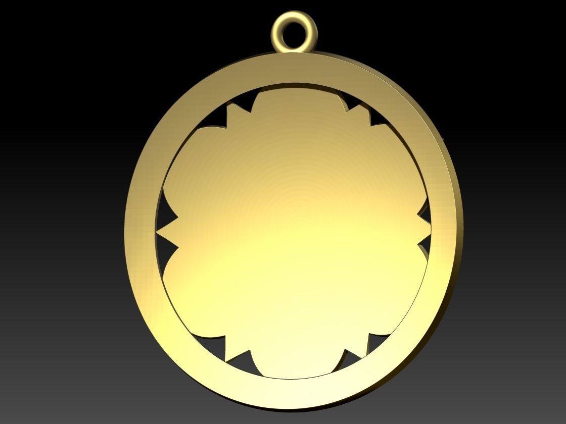 Swadhisthana chakras Pendant 3D model  3D print model_8