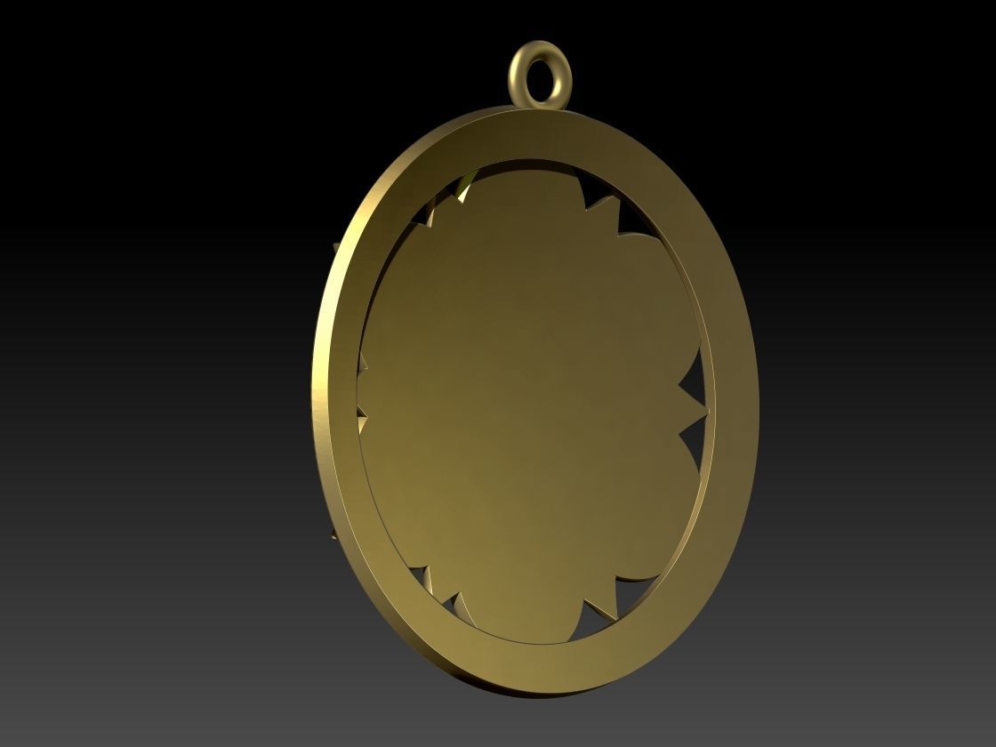 Swadhisthana chakras Pendant 3D model  3D print model_9