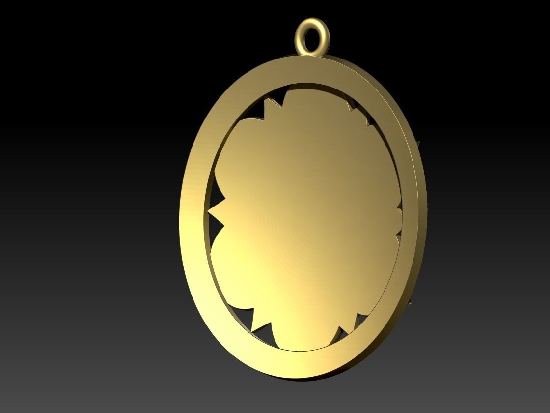 Swadhisthana chakras Pendant 3D model  3D print model_10