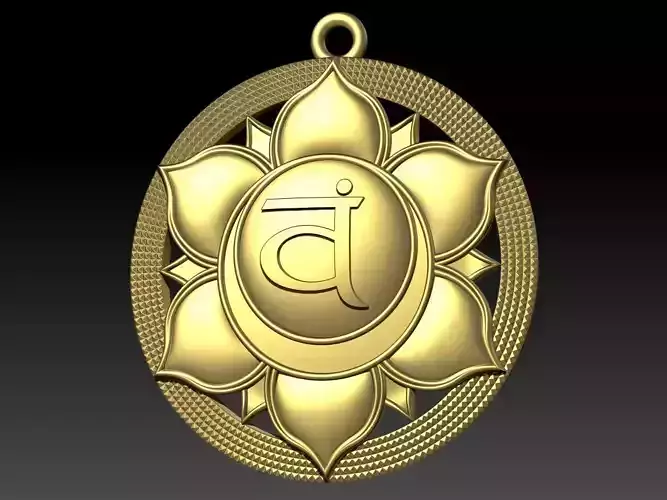 Swadhisthana chakras Pendant 3D model  3D print model