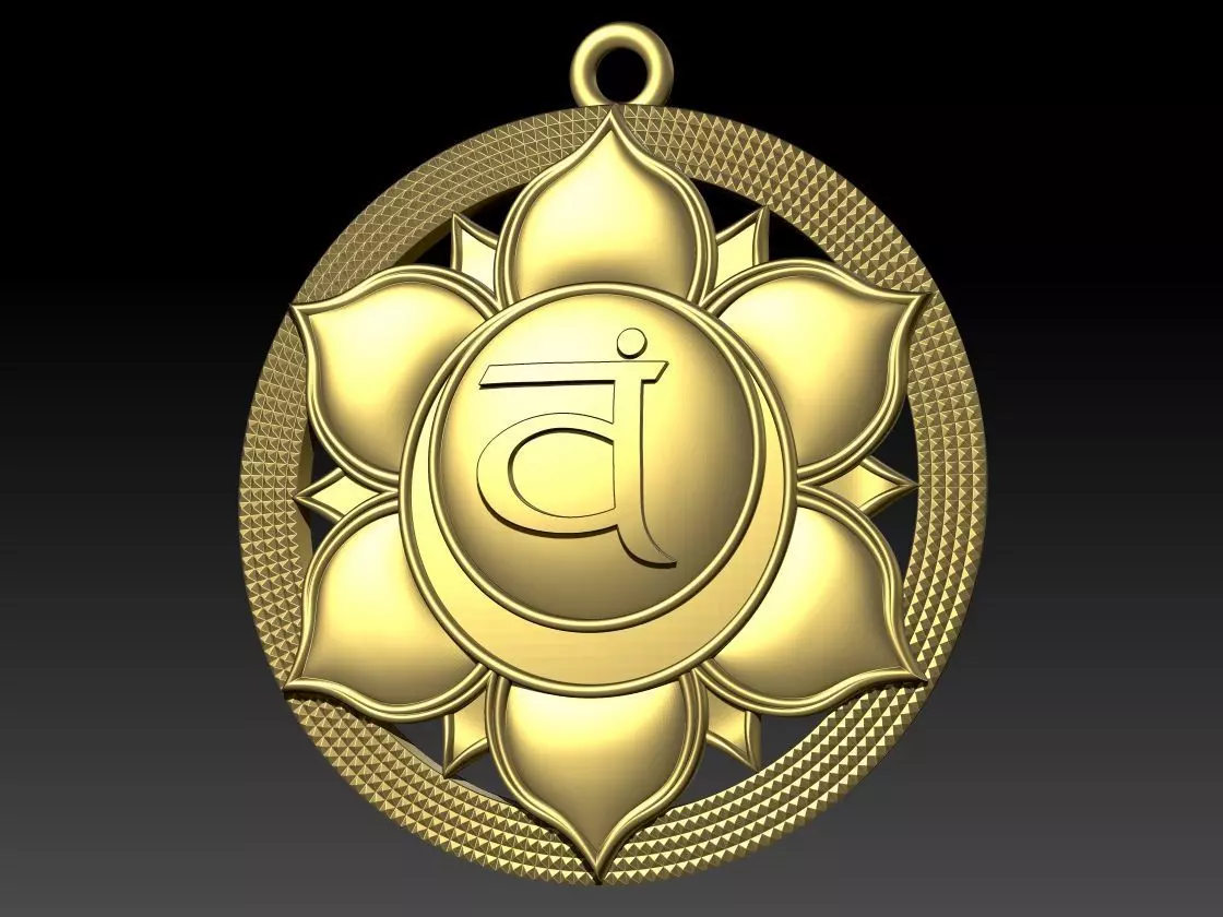 Swadhisthana chakras Pendant 3D model  3D print model_0