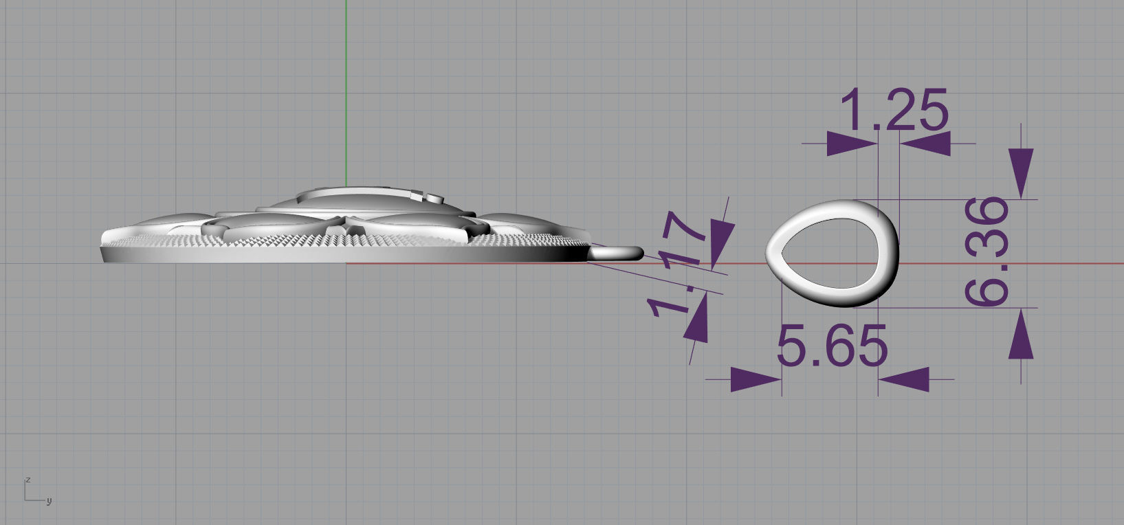 Swadhisthana chakras Pendant 3D model  3D print model_12