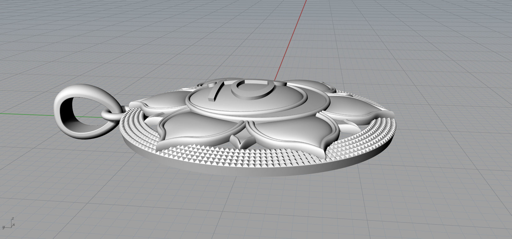 Swadhisthana chakras Pendant 3D model  3D print model_15