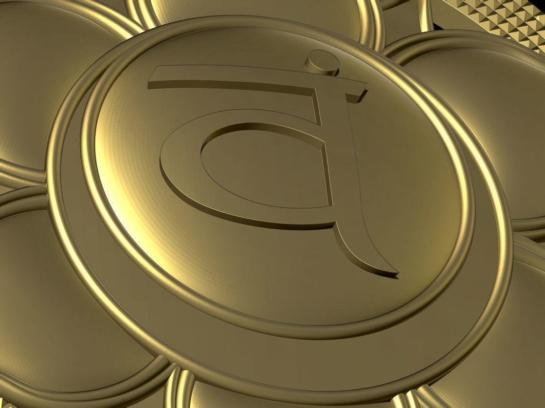 Swadhisthana chakras Pendant 3D model  3D print model_6