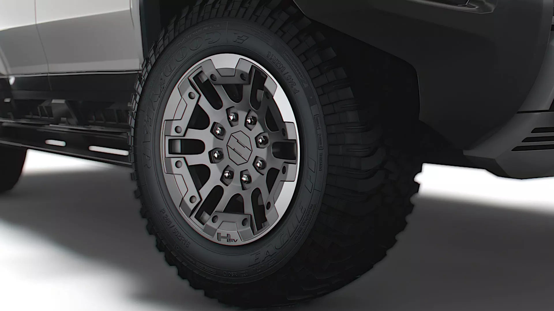 GMC Hummer EV Pickup 2022 wheel 3D model
