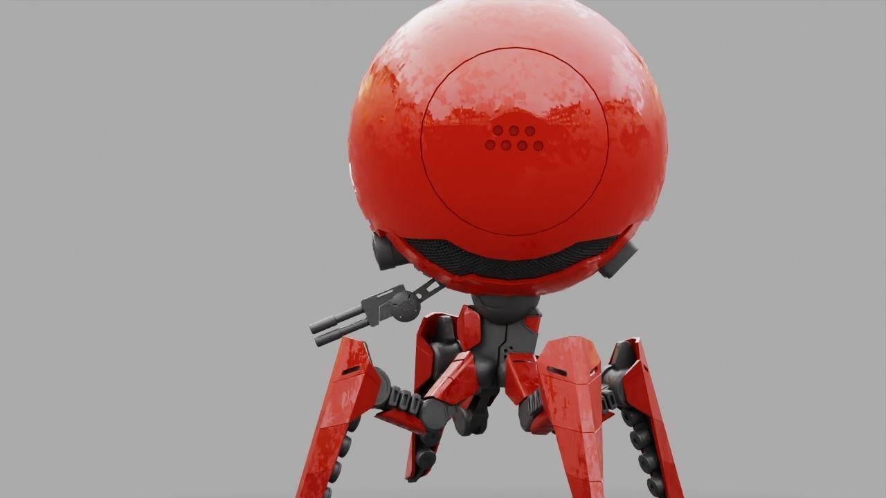OCTOPUS DROID  rigged  3D model_16